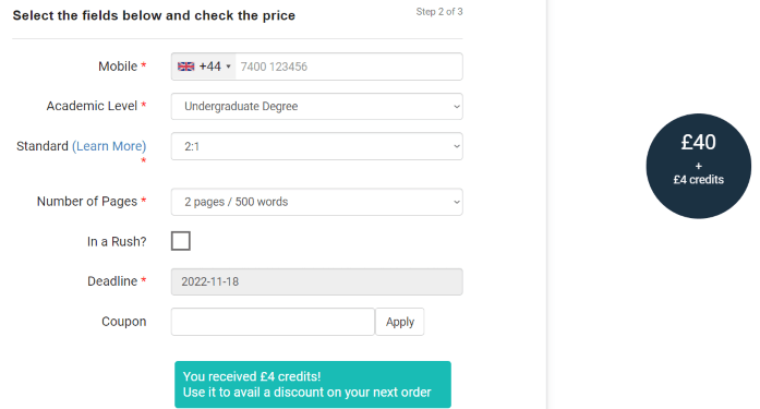 buyessay.co.uk price