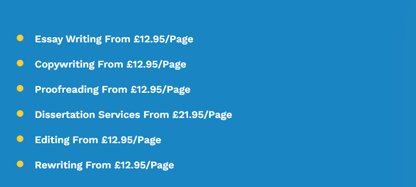 buckinghamessays.co.uk price